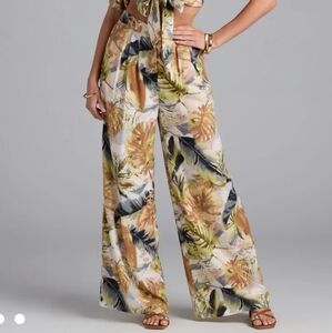 Windsor Sunny Escape Tropical Print Pants